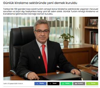 Günlük Kiralama İşletmecileri Dernek Çatısı Altında Birleşti